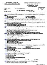 Đề thi kết thúc học phần Lịch sử - Mã đề 572 - Trường Cao đẳng Bách Việt
